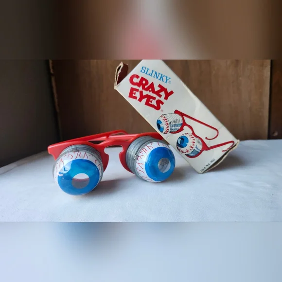 Vintage Childrens SLINKY Crazy Eyes With Box - Picture 8 of 14